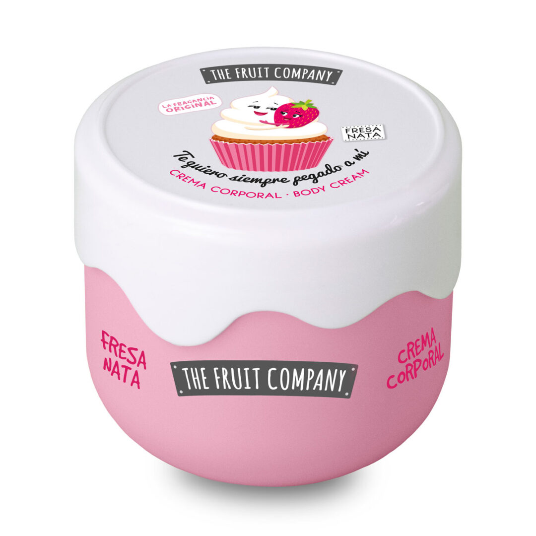 Crema corporal fresa y nata