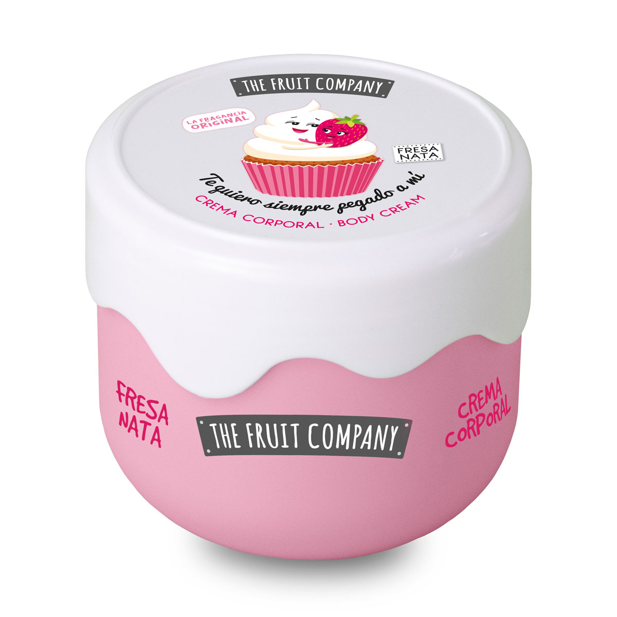 Crema corporal fresa y nata