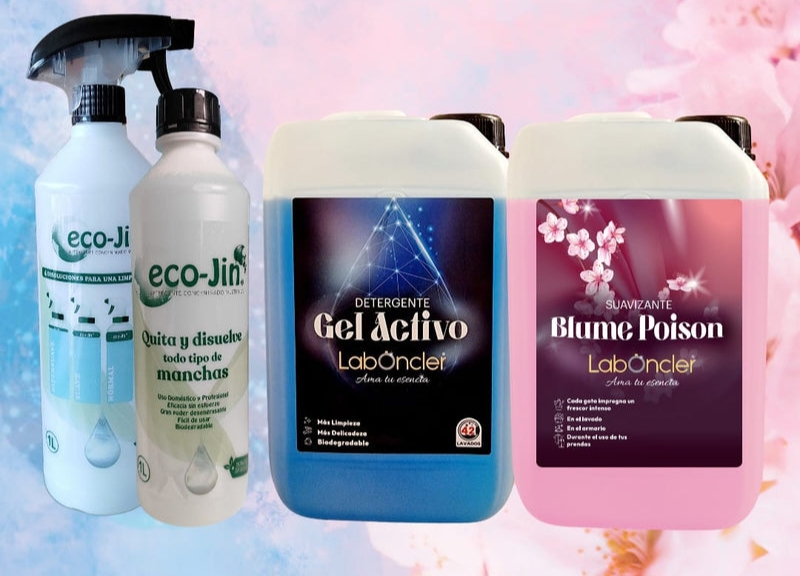 ECO-PACK DETERGENTE Gel Activo +SUAVIZANTE Blume Poison Laboncler+ ECO-JIN 1L Aroma a elegir CON DIFUSOR